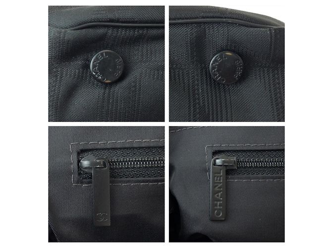 Borsa Tote Chanel in nylon e pelle - vista 5