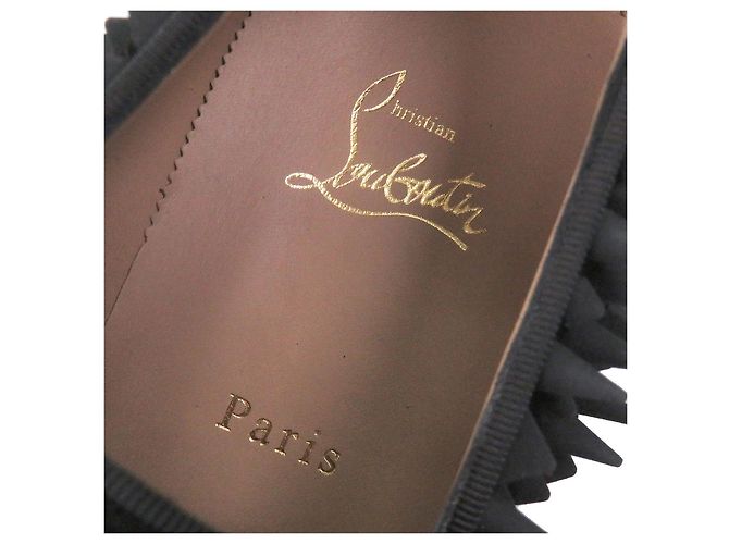 Mocassini in camoscio con borchie Christian Louboutin DANDY PIK PIK - vista 7