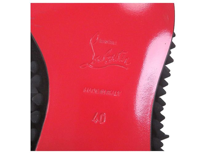 Mocassini in camoscio con borchie Christian Louboutin DANDY PIK PIK - vista 8
