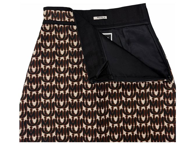 Miu Miu Gonna in cotone MIUMIU - vista 3