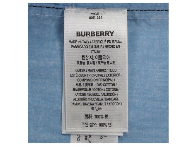 Burberry Baumwollhemd mit kurzen Ärmeln - Ansicht 7