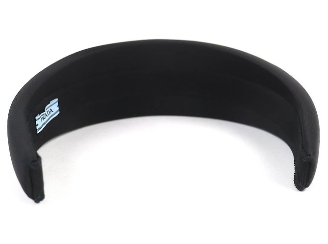 Prada Triangle logo RE-NYLON Headband Black - view 4