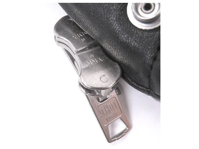 Autre Marque Jaqueta de couro de ovelha Schott Double - vista 5