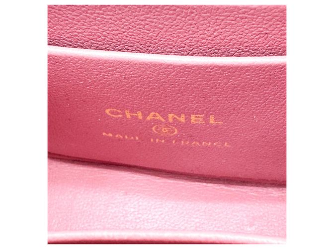 Chanel Square Classic Flap Top Handle Clutch with Chain Quilted Lambskin - vista 6