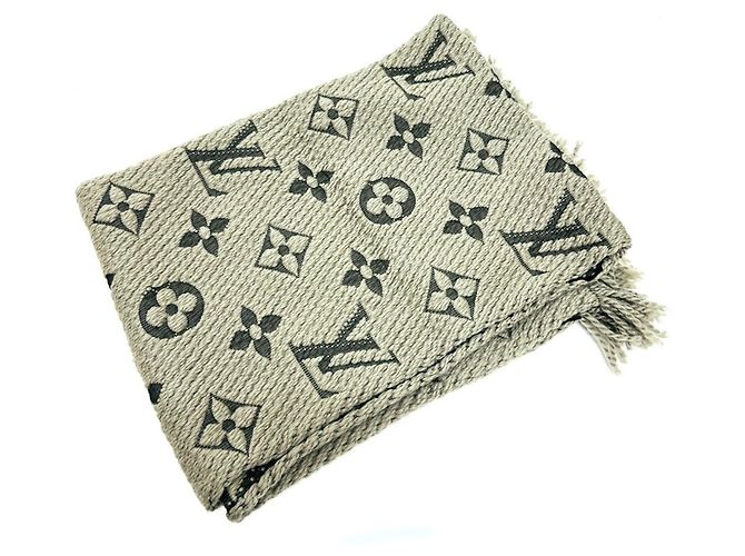 Cachecol Stole de lã Louis Vuitton em cinza - vista 2