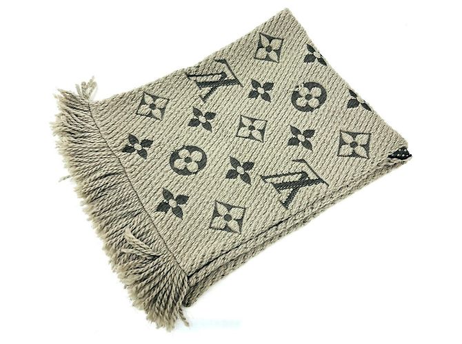 Cachecol Stole de lã Louis Vuitton em cinza - vista 4