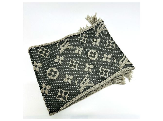 Cachecol Stole de lã Louis Vuitton em cinza - vista 5