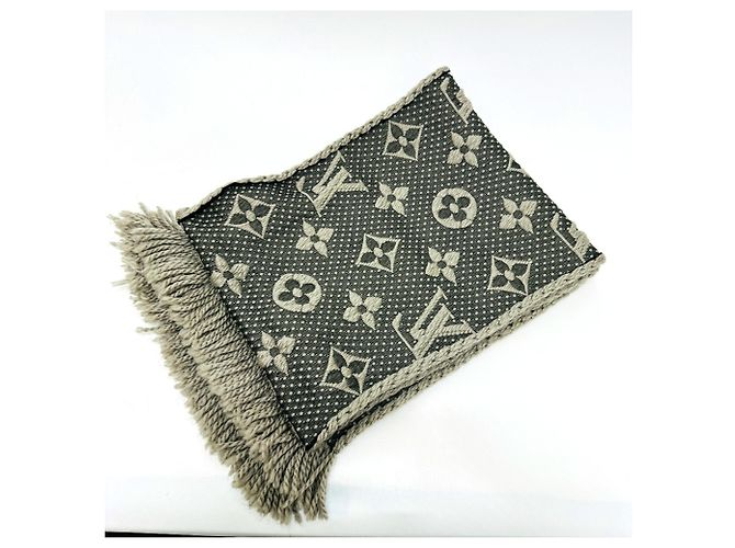 Cachecol Stole de lã Louis Vuitton em cinza - vista 7