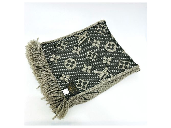 Cachecol Stole de lã Louis Vuitton em cinza - vista 8