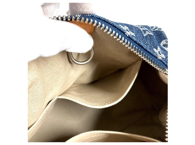 Borsa Louis Vuitton Monogram Flower Denim Speedy Bandoulière 30 - vista 15