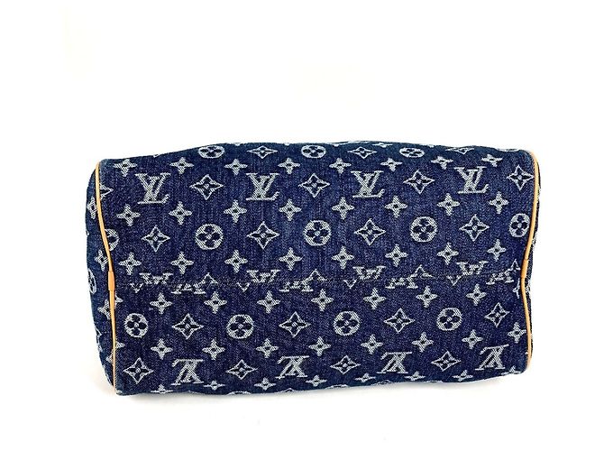 Borsa Louis Vuitton Monogram Flower Denim Speedy Bandoulière 30 - vista 5