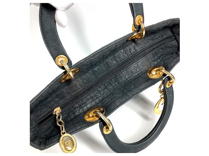 Borsa Tote Christian Dior Dior Lady Cannage - vista 3