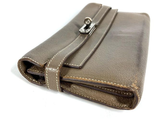 Hermès Cartera Hermes Kelly en Etoupe Gray - vista 2