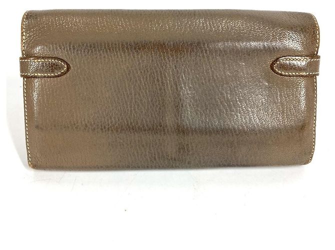 Hermès Cartera Hermes Kelly en Etoupe Gray - vista 3