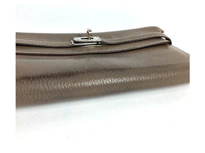Hermès Cartera Hermes Kelly en Etoupe Gray - vista 5