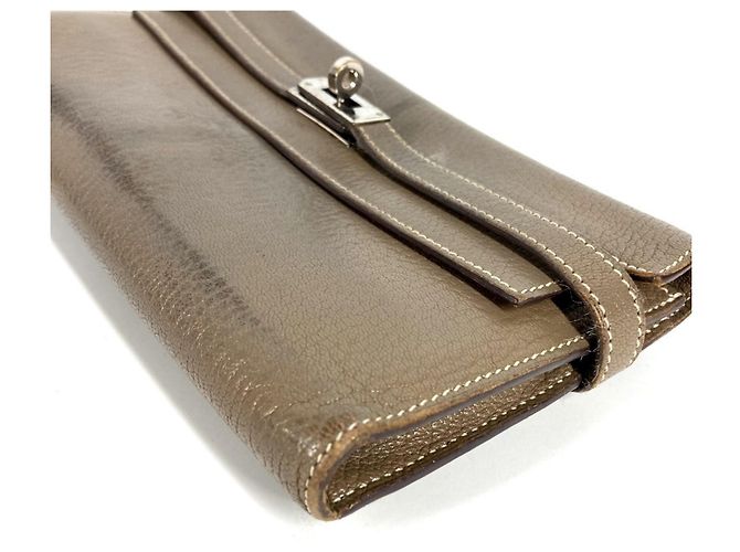 Hermès Cartera Hermes Kelly en Etoupe Gray - vista 6