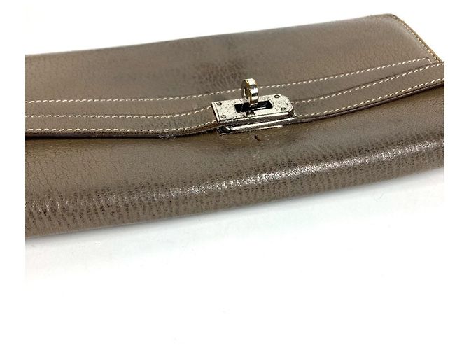 Hermès Cartera Hermes Kelly en Etoupe Gray - vista 8