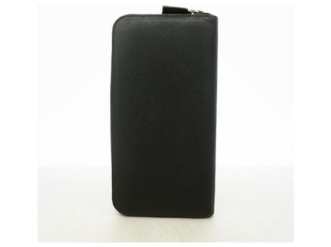 Saffiano Prada Black Leather Long Wallet - view 6