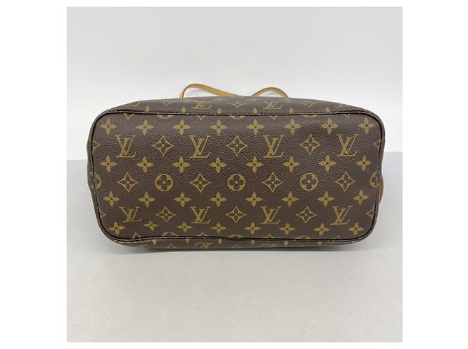 Saco Tote Louis Vuitton Monogram Neverfull MM Marrom - vista 3