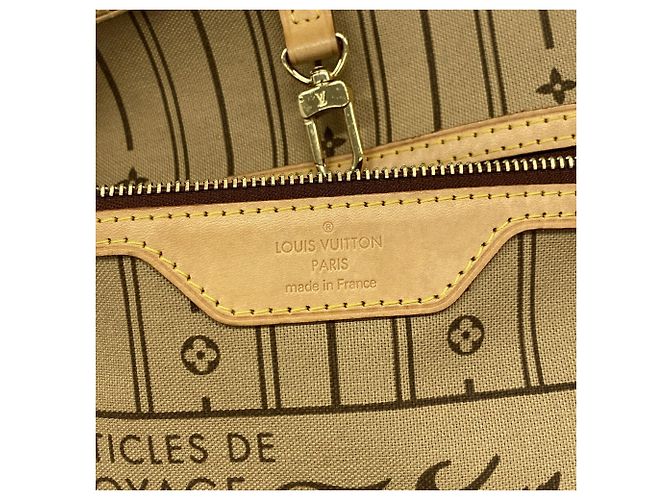 Saco Tote Louis Vuitton Monogram Neverfull MM Marrom - vista 5