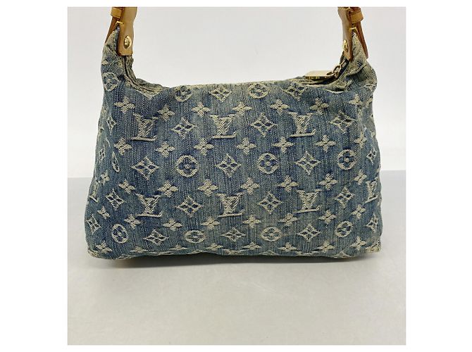 Borsa a tracolla Louis Vuitton Monogram Denim Baggy PM - vista 10