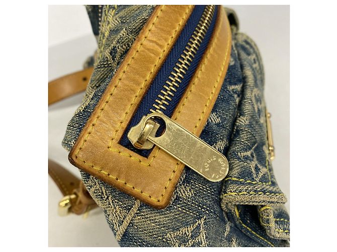 Borsa a tracolla Louis Vuitton Monogram Denim Baggy PM - vista 7