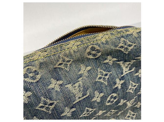 Borsa a tracolla Louis Vuitton Monogram Denim Baggy PM - vista 8