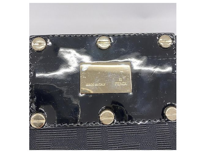 Zucca Bolso Tote Fendi de lona y nailon negro - vista 5