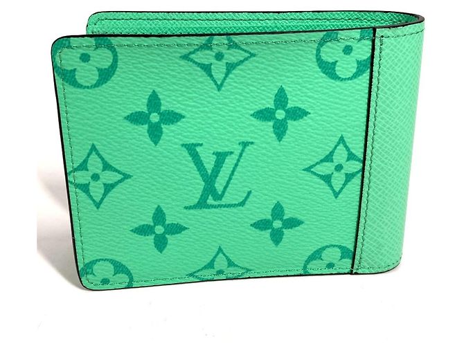 Portafoglio Compatto Louis Vuitton Taigarama - vista 3