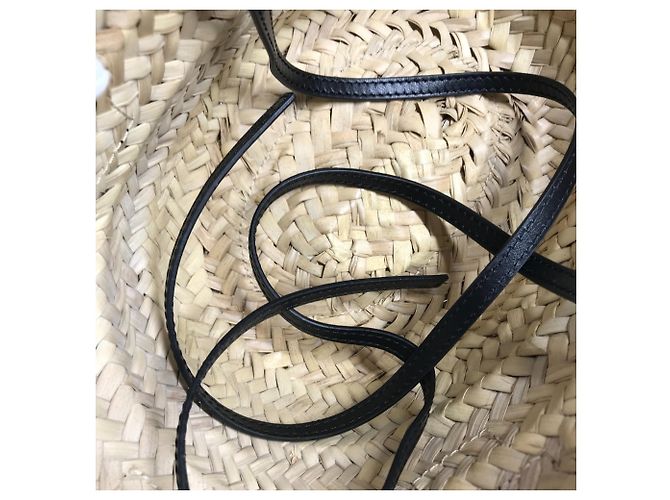 Bolsa Cesto Mini Chloé Sense Preto Bege - vista 11