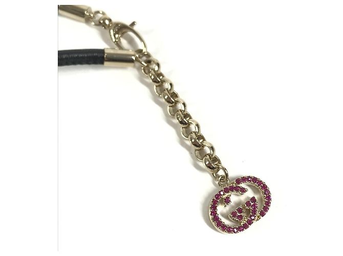 Collana lunga Marina Gucci con logo GG e cuore di strass - vista 10