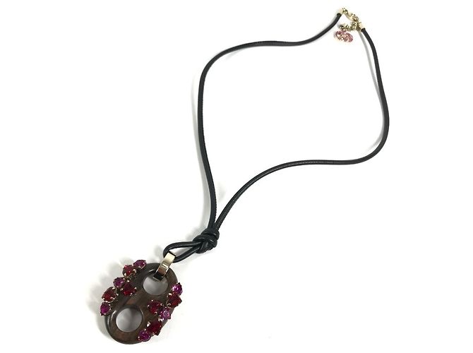 Collana lunga Marina Gucci con logo GG e cuore di strass - vista 6