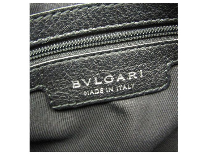 Bulgari Bvlgari Open Hobo Leather Medium Nero - vista 4