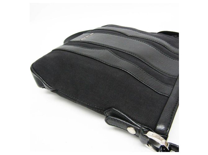 Bulgari Bvlgari Open Hobo Leather Medium Nero - vista 6