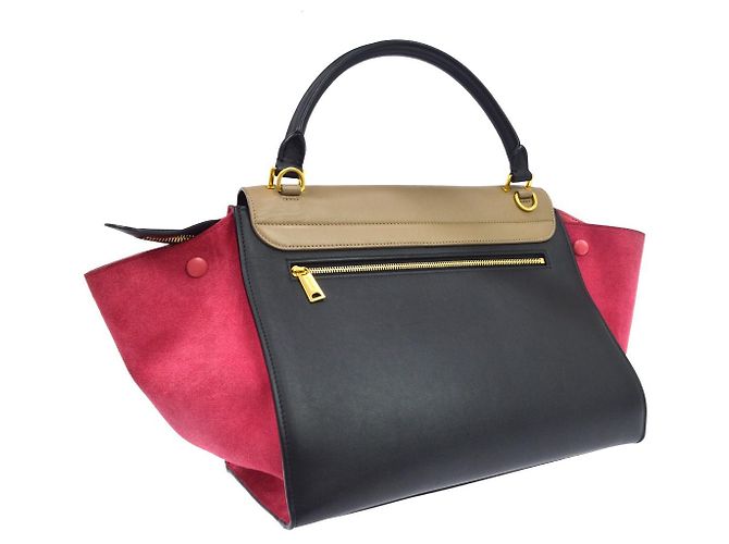 Céline Celine Tricolor Trapeze Leather Medium - vista 2