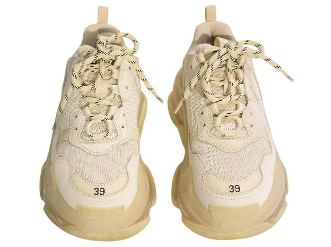 Balenciaga Triple S Clear Sole Sneakers Vanilla Beige - vista 6