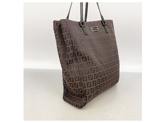 Bolso Tote Fendi Marrón Oscuro - vista 2