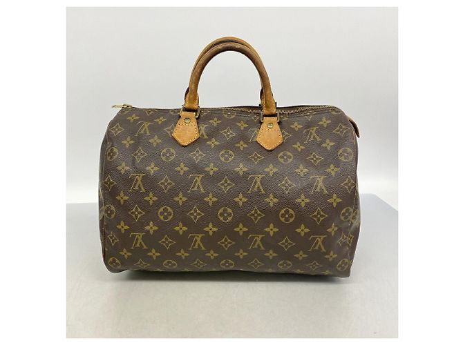 Sac à main Louis Vuitton Monogram Speedy 35 - vue 12