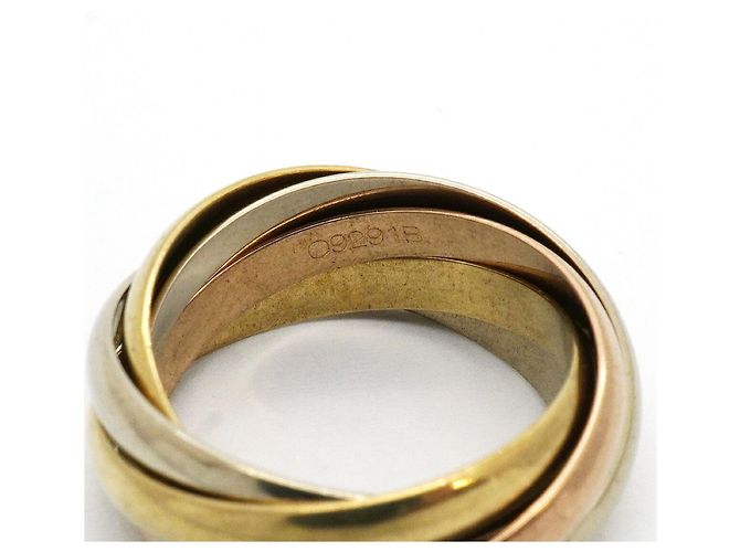 Anillo Cartier Trinity en oro amarillo blanco y rosa - vista 5