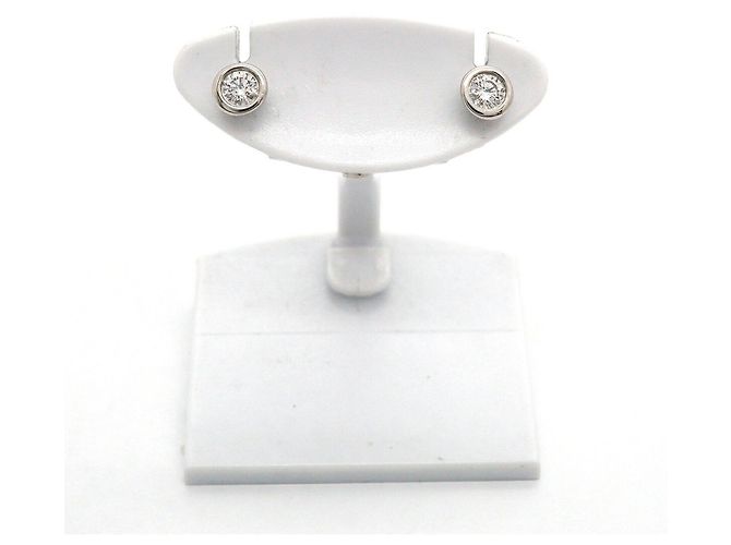 Autre Marque Tiffany & Co. By the Yard Platin-Stecker-Ohrringe - Ansicht 2