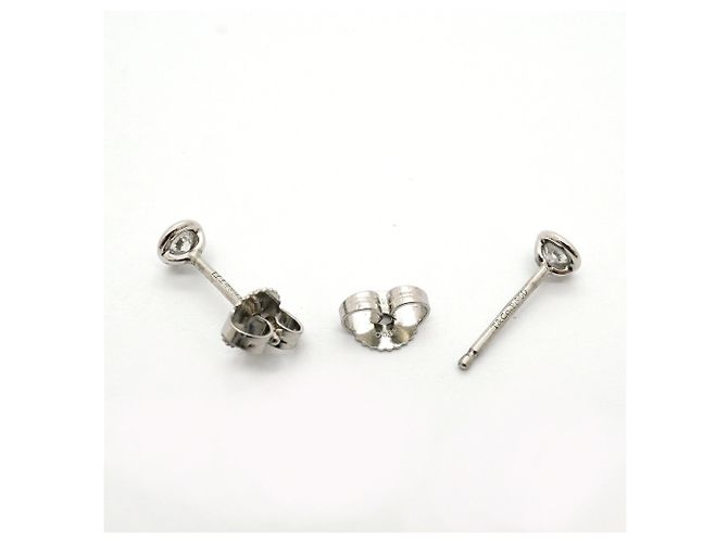 Autre Marque Tiffany & Co. By the Yard Platin-Stecker-Ohrringe - Ansicht 3