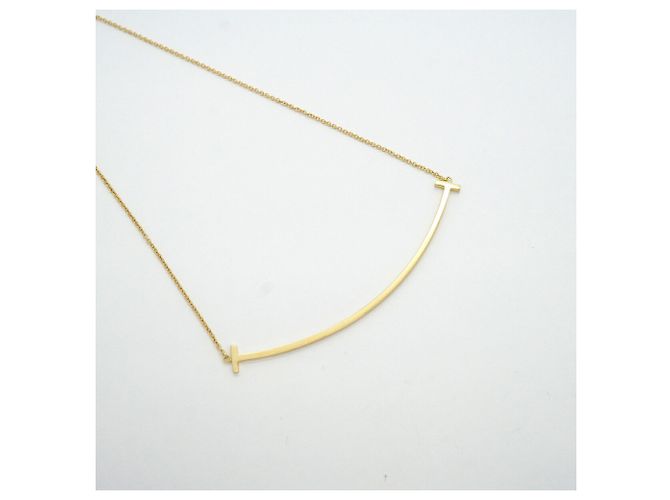 Autre Marque Collar Tiffany & Co. T Smile Large en Oro Amarillo 18K - vista 2