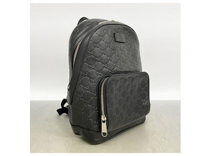 Gucci Black Leather Backpack - view 2