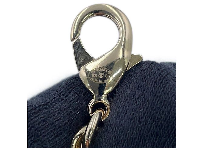 Colar choker Chanel em couro e metal - vista 9