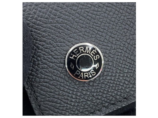 Hermès Hermes Black Epsom Leather Shoulder Wallet - view 10