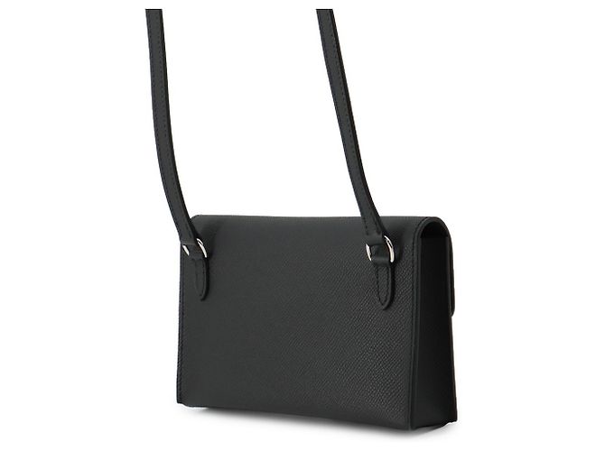 Hermès Hermes Black Epsom Leather Shoulder Wallet - view 2