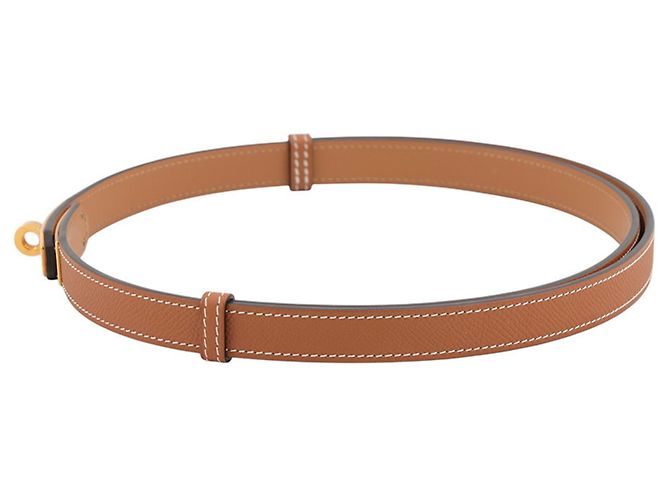 Hermès Hermes Kelly Gürtel aus Epsom Leder Gold - Ansicht 2