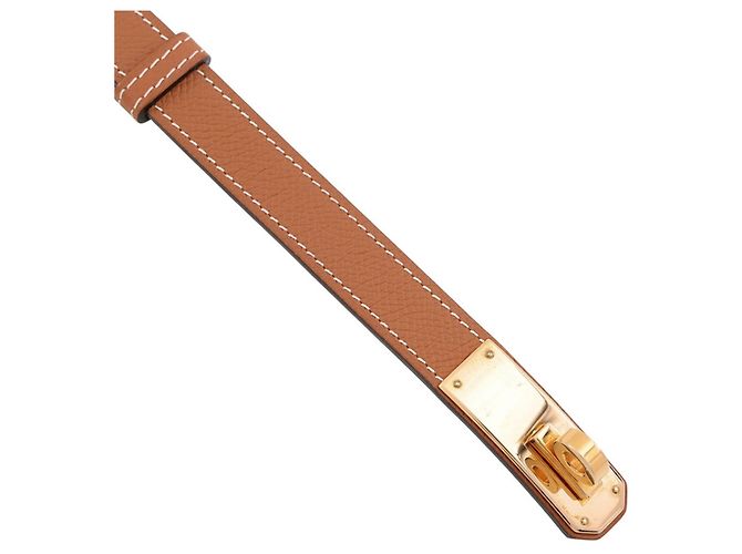 Hermès Hermes Kelly Gürtel aus Epsom Leder Gold - Ansicht 4