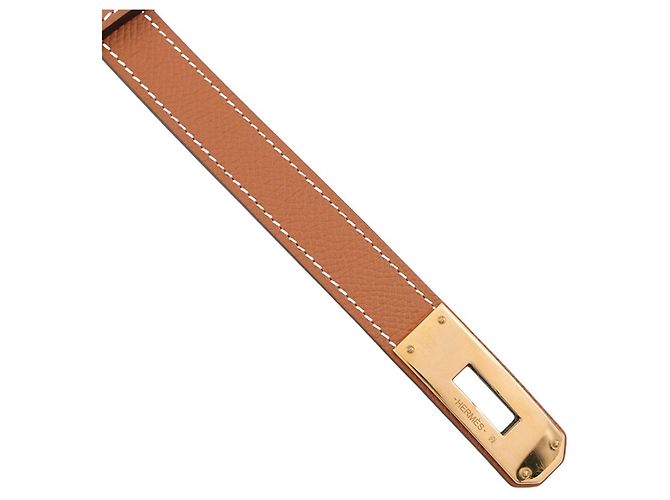 Hermès Hermes Kelly Gürtel aus Epsom Leder Gold - Ansicht 5