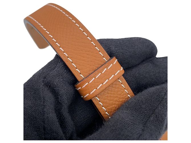 Hermès Hermes Kelly Gürtel aus Epsom Leder Gold - Ansicht 6